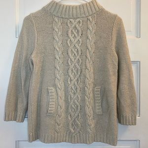 J CREW CABLE KNIT SWEATER